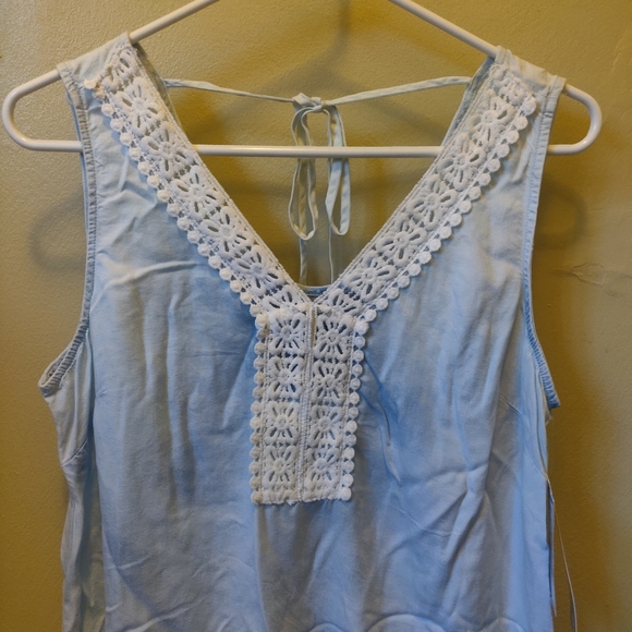 NWT Absolutely Famous Chambray Dress S - Picture 2 of 6